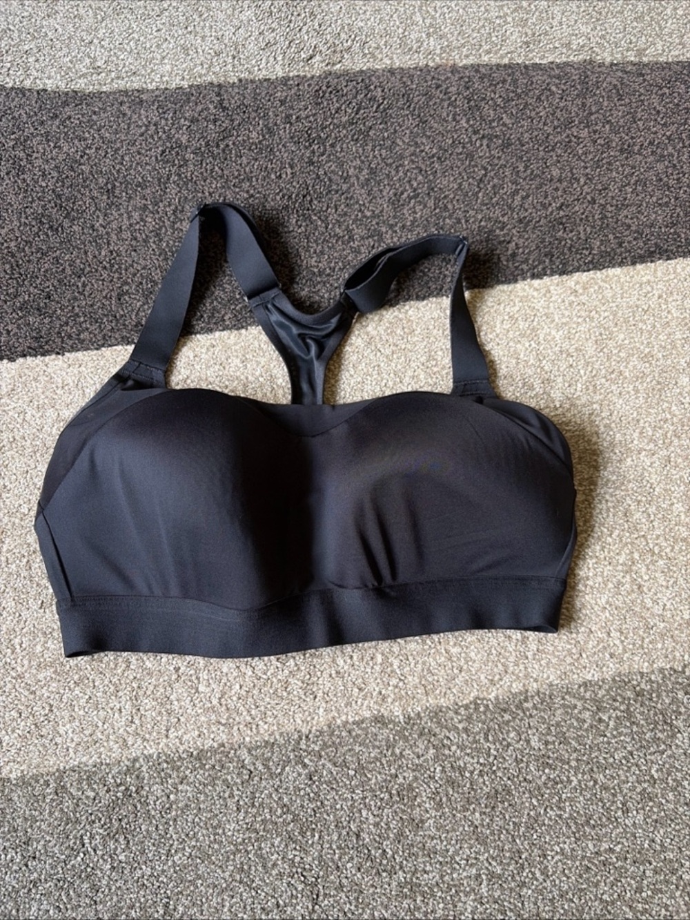 BROOKS Run Bra Racerback High Impact Sports Bra Size 34D Black